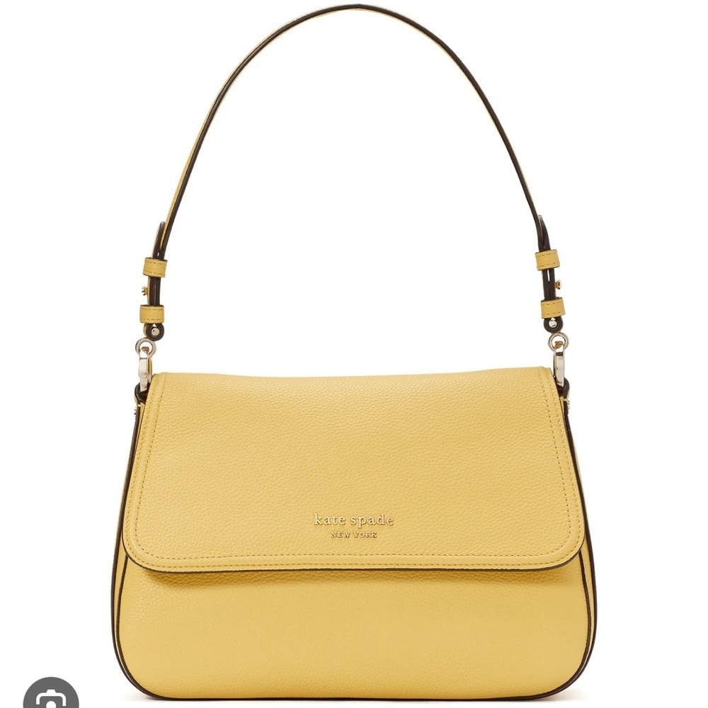 New Kate spade Hudson Pebbled Leather Medium Convertible Flap Shoulder Mullen